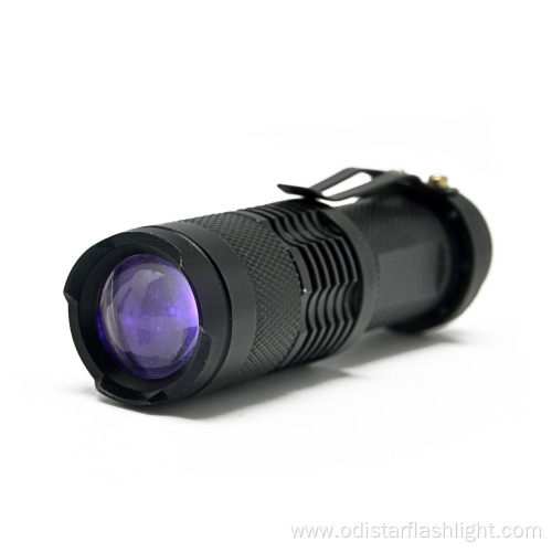 Mini Zoomable 365nm Led UV  Flashlight